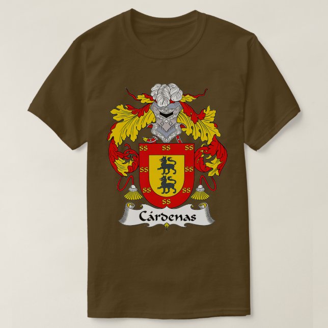 T-shirt Armoiries de Cardenas Famille Crest (Design devant)