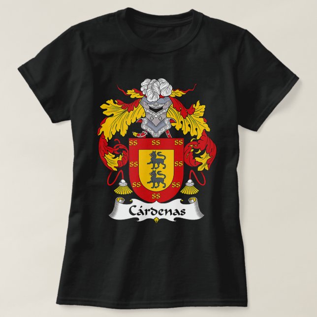 T-shirt Armoiries de Cardenas Famille Crest  (Design devant)