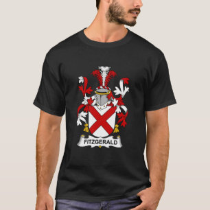 T-shirt Armoiries de Fitzgerald - Chemise de crête de fami
