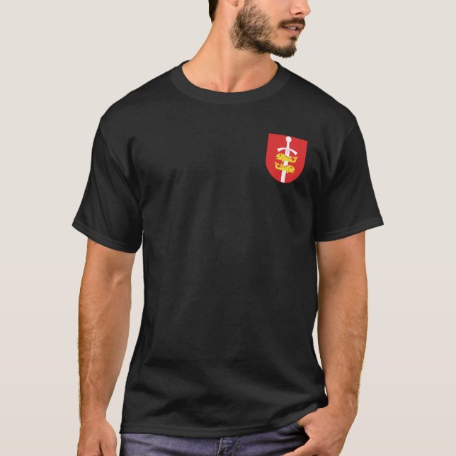 T-shirt Armoiries de Gdynia, Pologne (Devant)