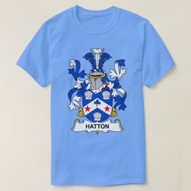 T-shirt Armoiries de Hatton Armoiries de la famille (Design devant)