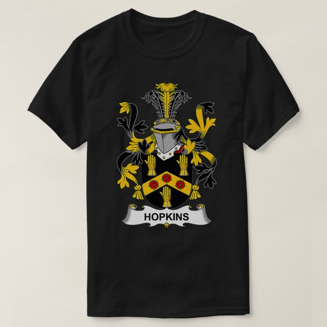 T-shirt Armoiries de Hopkins Family Crest Premium  (Design devant)