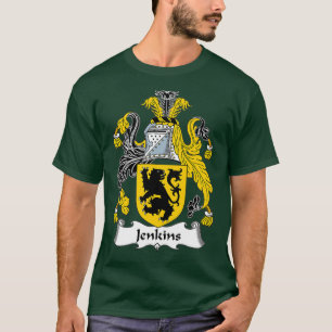 T-shirt Armoiries de Jenkins Armoiries de la famille
