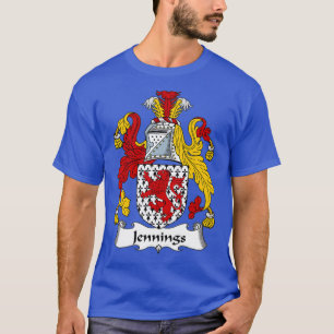T-shirt Armoiries de Jennings Armoiries de la famille Jenn