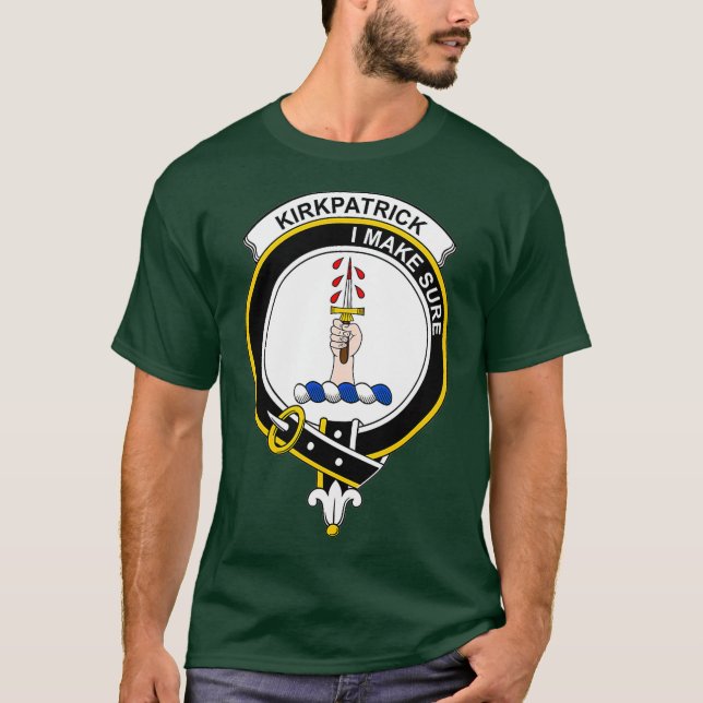 T-shirt Armoiries de Kirkpatrick Armoiries de la famille (Devant)