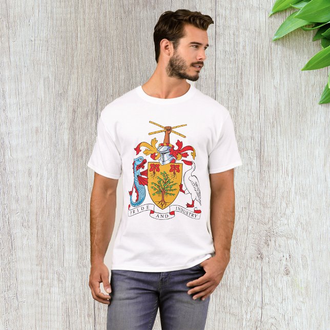T-shirt Armoiries de la Barbade Emblème national (Créateur téléchargé)