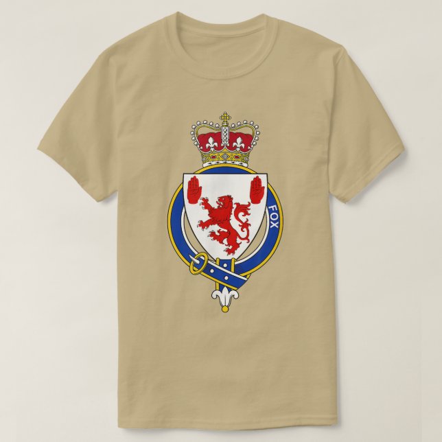 T-shirt Armoiries De La Famille Crest 1381 (Design devant)