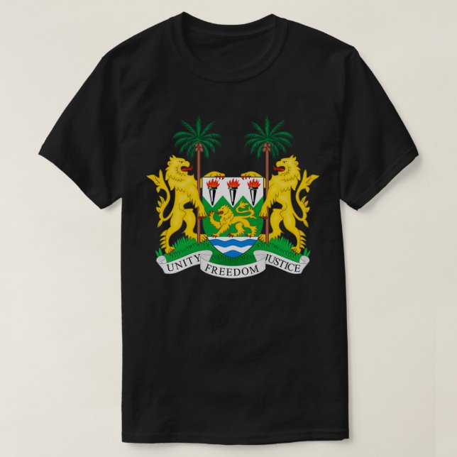 T-shirt Armoiries de la Sierra Leone (Design devant)