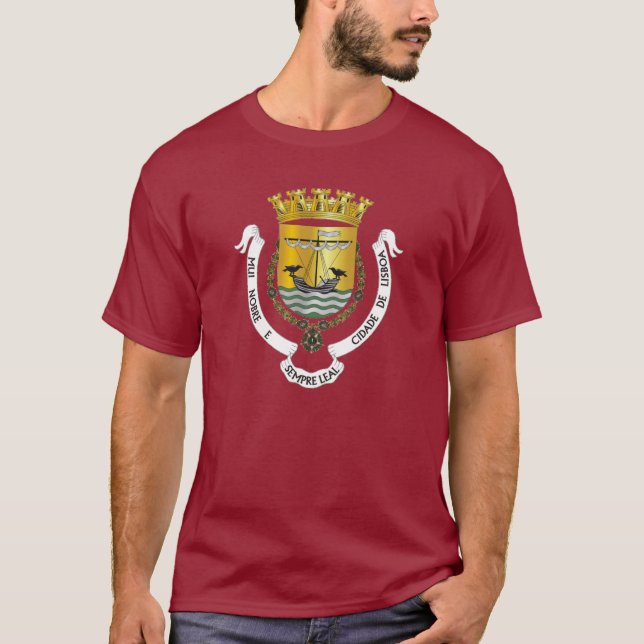 T-shirt Armoiries de Lisbonne (Portugal) (Devant)