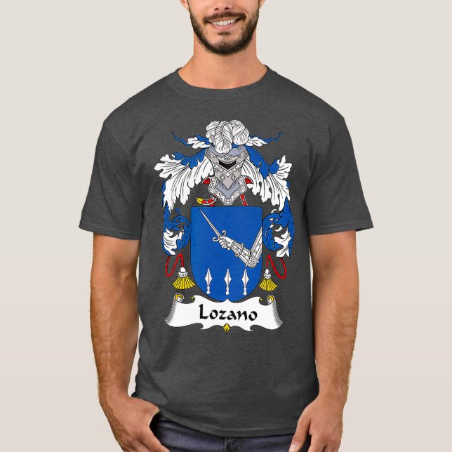 T-shirt Armoiries de Lozano Armoiries de la famille Crest (Devant)