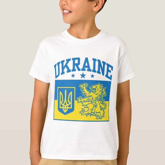 T-shirt Armoiries de l'Ukraine (Devant)