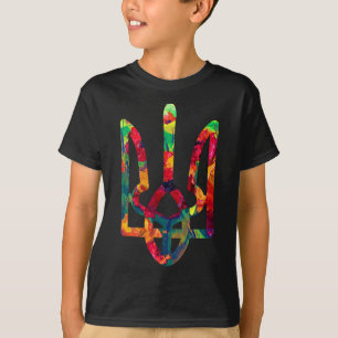T-shirt Armoiries de l'Ukraine aux couleurs nationales Ukr