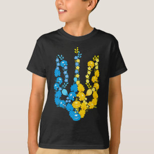 T-shirt Armoiries de l'Ukraine en couleur nationale ukrain
