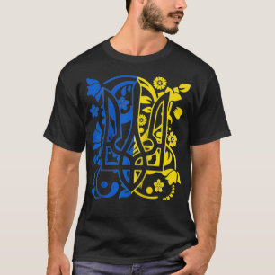 T-shirt Armoiries de l'Ukraine portant un emblème national