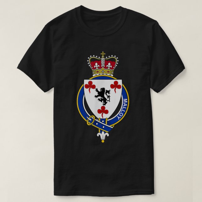 T-shirt Armoiries de Malloy Famille Crest  (Design devant)