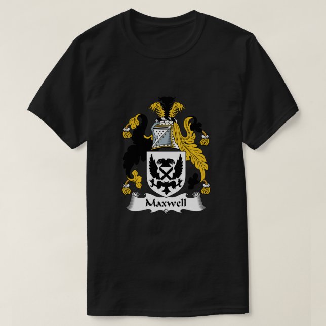 T-shirt Armoiries de Maxwell Maxwell Family Crest (Design devant)