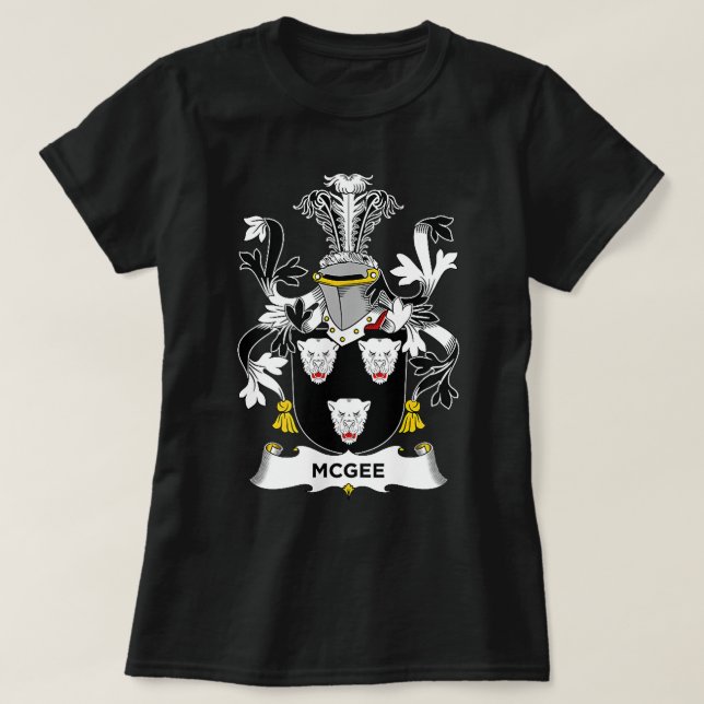 T-shirt Armoiries de McGee Crest de famille  (Design devant)