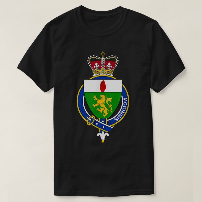 T-shirt Armoiries de McGinnis Armoiries de la famille Cres (Design devant)
