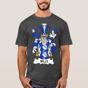 T-shirt Armoiries de Mills Famille Crest