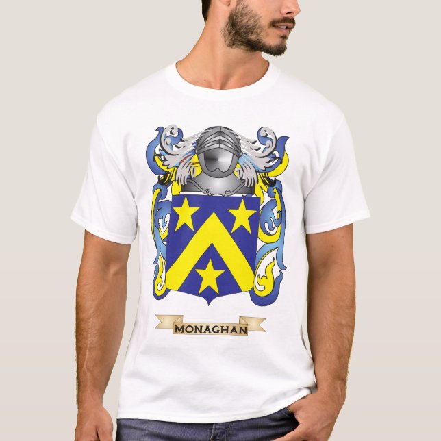 T-shirt Armoiries de Monaghan (crête de famille) (Devant)