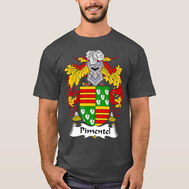 T-shirt Armoiries de Pimentel Armoiries de la famille (Devant)