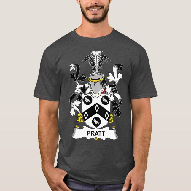 T-shirt Armoiries de Pratt Crest Family (Devant)