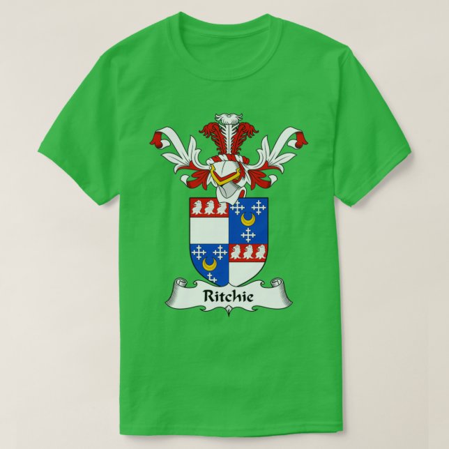 T-shirt Armoiries de Ritchie Crest de famille (Design devant)