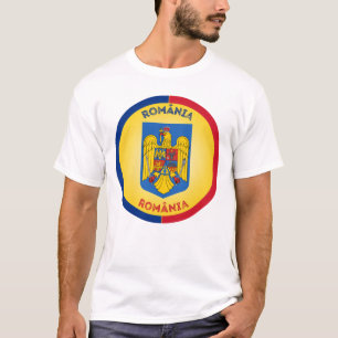 T-shirt Armoiries de Roumanie Forme de Cercle