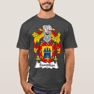 T-shirt Armoiries de Santillan Crest de la famille