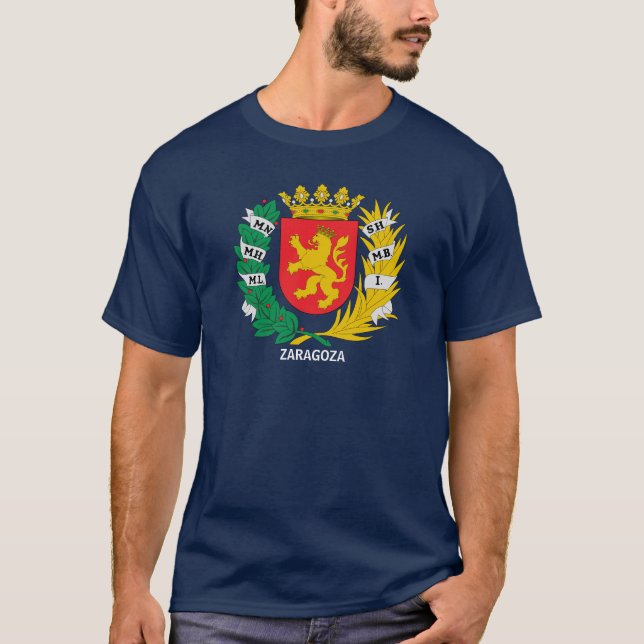 T-shirt Armoiries de Saragosse, ESPAGNE (Devant)