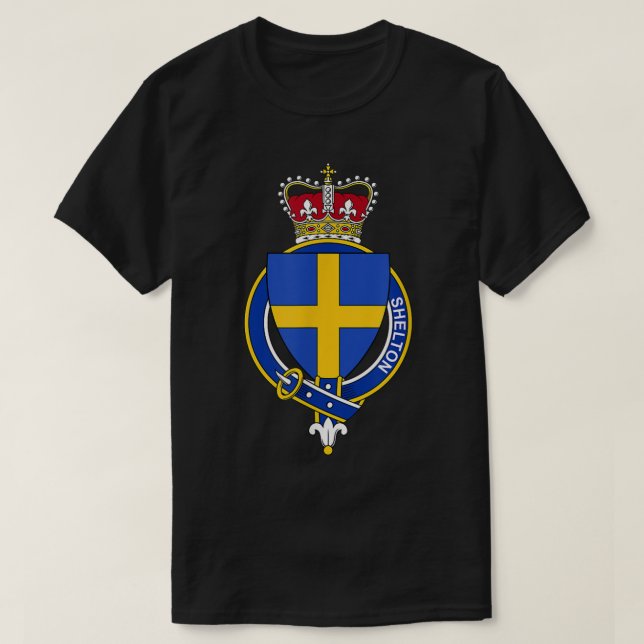 T-shirt Armoiries de Shelton Armoiries de la famille  (Design devant)