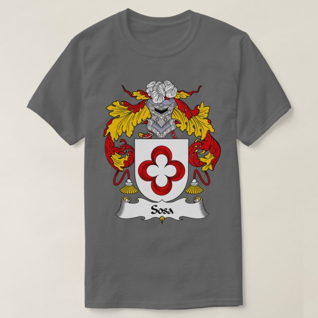 T-shirt Armoiries de Sosa Family Crest (Design devant)