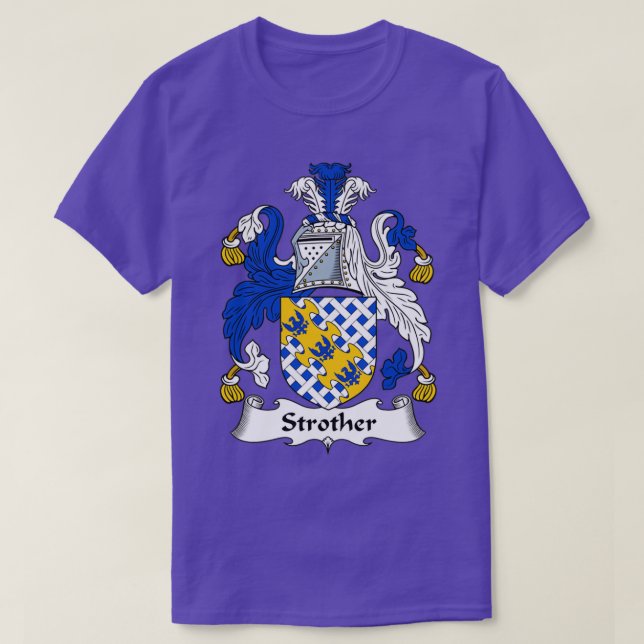 T-shirt Armoiries de Strother Coat Family Crest  (Design devant)