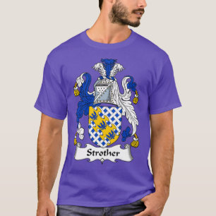 T-shirt Armoiries de Strother Coat Family Crest 