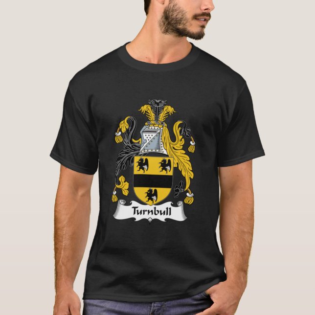T-shirt Armoiries de Turnbull - Chemise en Crête de Famill (Devant)