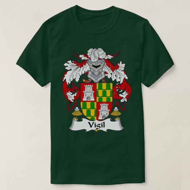 T-shirt Armoiries de Vigil Famille Crest (Design devant)