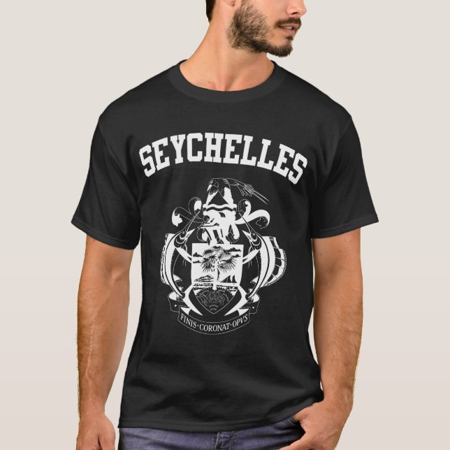 T-shirt Armoiries des Seychelles (Devant)