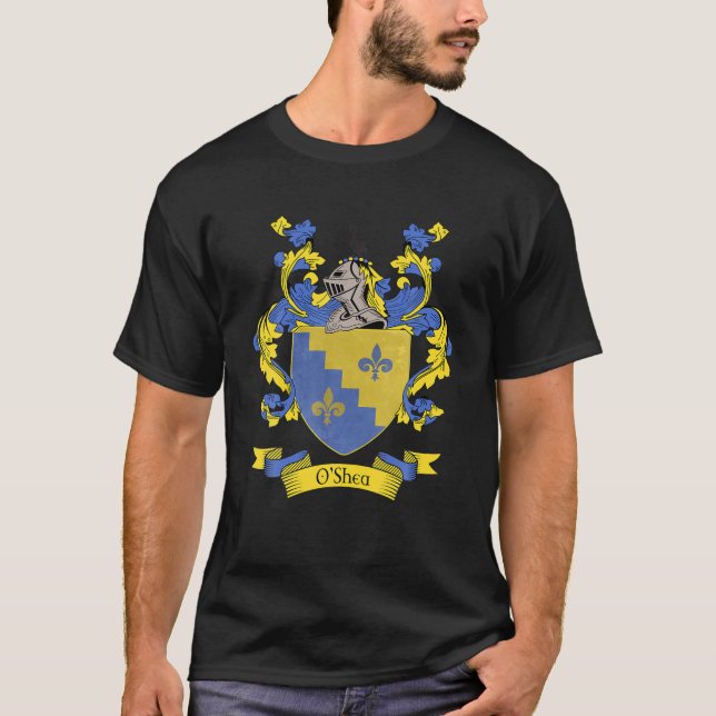 T-shirt Armoiries D'O'shea | O'shea Nom de famille Crest (Devant)