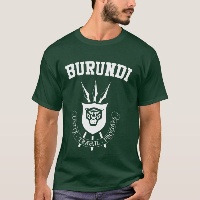T-shirt Armoiries du Burundi (Devant)