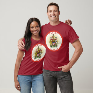 T-shirt Armoiries du Canada Forme de Cercle
