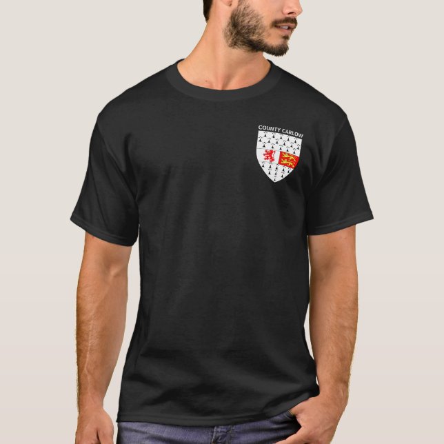 T-shirt Armoiries du comté de Carlow, République d'Irlande (Devant)