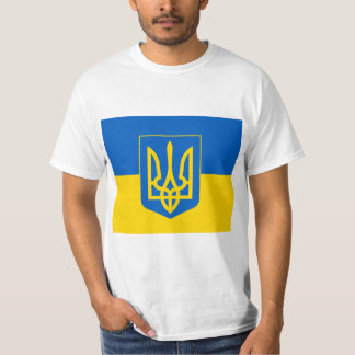 T-shirt Armoiries et drapeau de l'UKRAINE