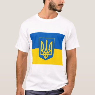 T-shirt Armoiries et drapeau de l'UKRAINE