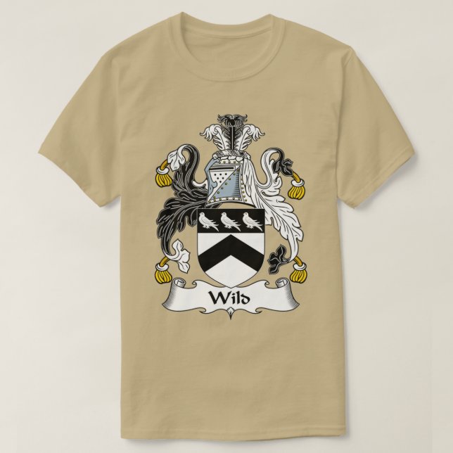 T-shirt Armoiries sauvages Famille Crest (Design devant)