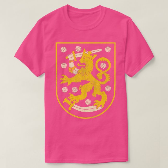 T-shirt Armoiries vintages de Finlande (Design devant)