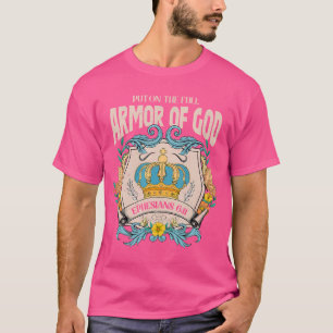 T-shirt Armor De Dieu Jésus Christ Foi Roi Hommes