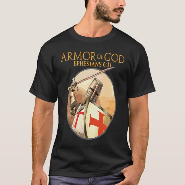 T-shirt Armor Of God Ephesians Bible Verse Religious Chris (Devant)