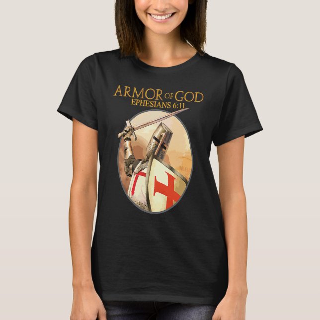 T-shirt Armor Of God Ephesians Bible Verse Religious Chris (Devant)