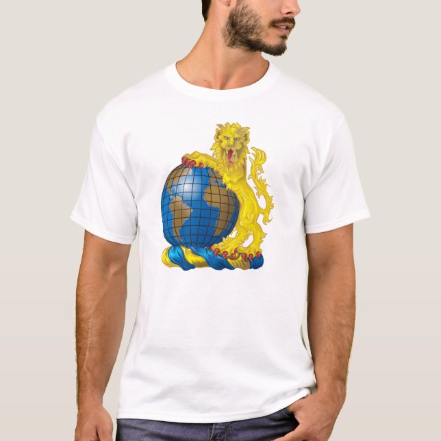 T-shirt armorial de crête de registre (Devant)