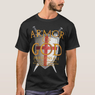 T-shirt Armure De Dieu Éphésiens Bible Verse Religieux Chr